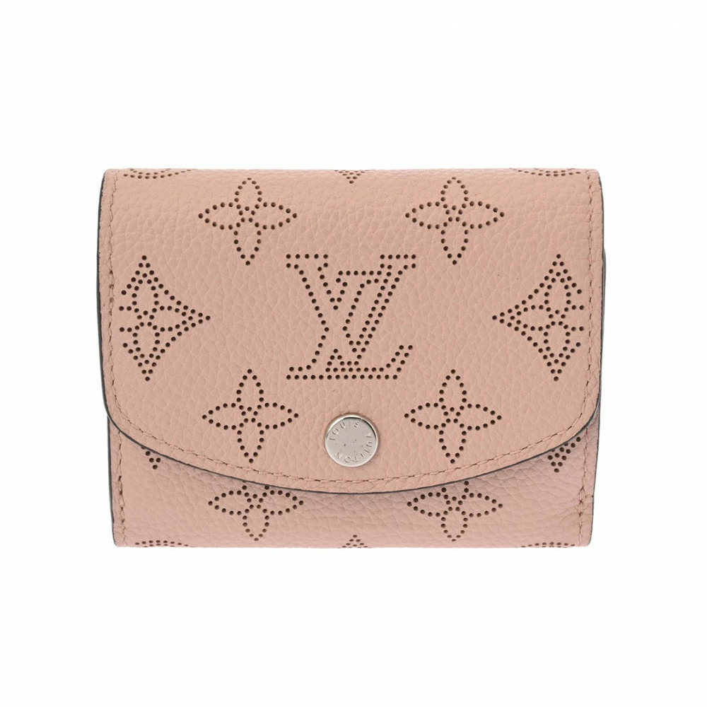 LOUIS VUITTON Mahina Portefeuille Iris Magnolia Pink Leather Tri fold Wallet